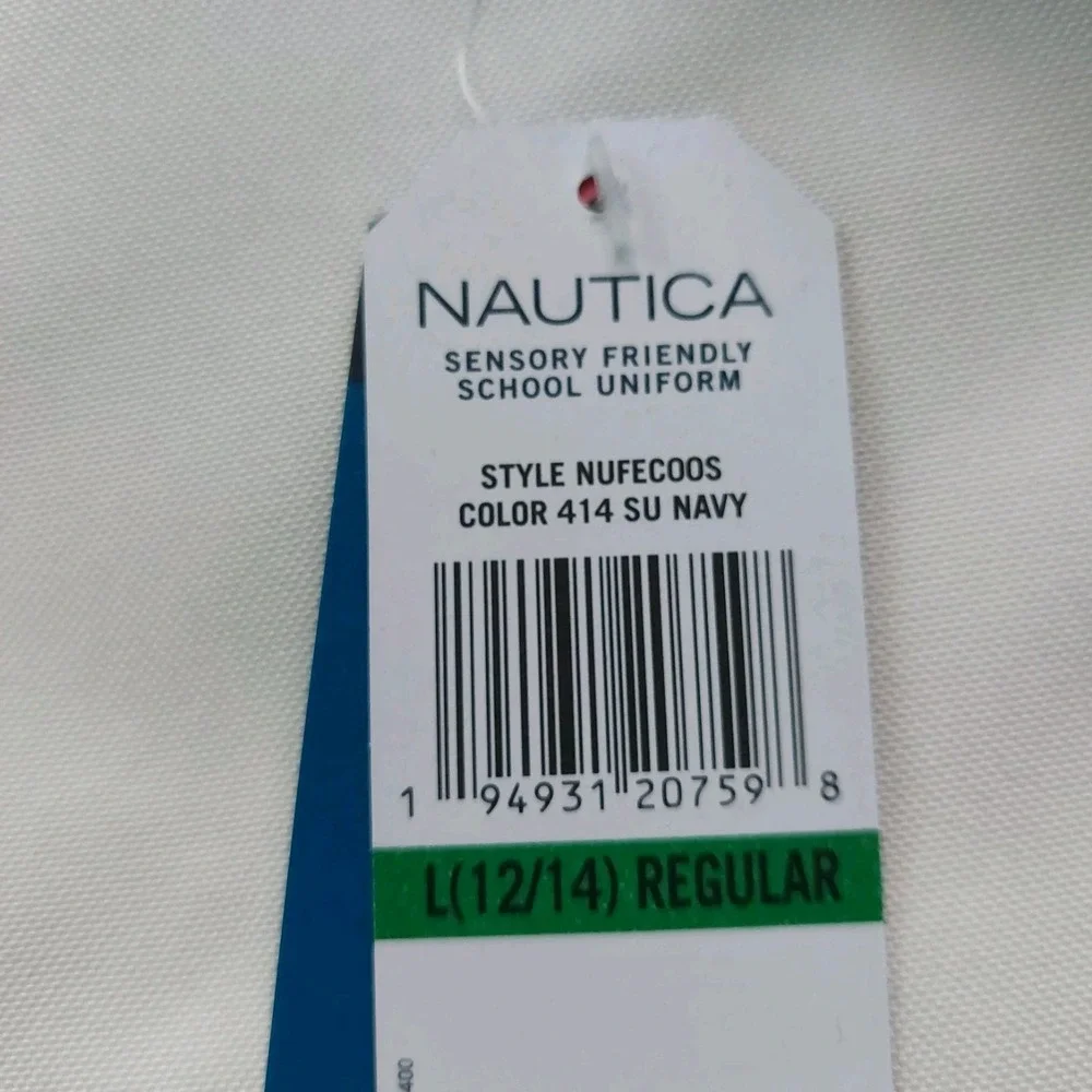 Nautica Girls School Uniform Sensory Friendly Sof  Pull On‎ Short L 12-14